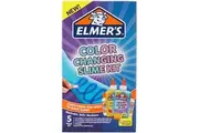 Elmer's Color Changing Slime Kit Slime Supplies Include Elmer's Color Changing Glue, Elmer's Magical Liquid Slime Activator, UV Light, 5 Piece Kit, Blue/Purple + Yellow/Red