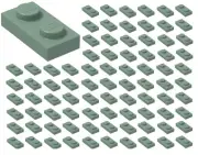 ☀️Lego 1x2 SAND GREEN Plate x100 Building Part Piece Bulk Lot Legos #3023