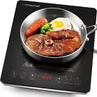 Portable Induction Cooktop 1800W Induction Stove Burner With Ultra Thin Body, L