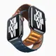 適用于蘋果手表iwatch8表帶真皮applewatch7/6/5/4/3/2/1代皮質鏈式純牛皮watchse奢華女款se男44mm回環磁吸