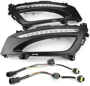 Brilluxa LED Daytime Running Lights, 2PCS 6000K-6700K DRL Strip Kit, Compatible with K5 Optima 2011-2013