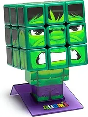 Rubik's Cube Hulk Cuber, Problem-Solving Challenging Brain Teaser Collectible Hulk Fidget Toy, for Adults & Kids Ages 8+