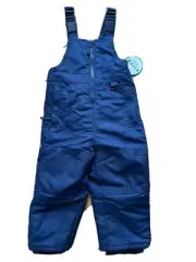 Kids Snow Pants Ski Bib Snowsuit Overalls CIRCO 12 MTHS Navy Blue Sledding NWT
