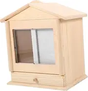LIGHTAOTAO Wooden Pet Ash Box with Photo Frame Memorial Keepsake Urn for Cat Dog Ashes Beautifully Crafted Wooden Container for Pet Remembrance for Lasting Memories