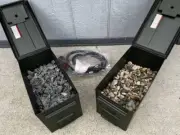 Portable Propane Fire Pit AMMO FIREBOX Firepit NEW!