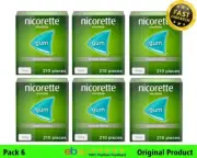 Nicorette Gum Original 2mg of 210 x 6 Boxes Expiry 2027