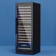 154 Bottles Devanti Wine Fridge Compressor Cooler Dual Zone
