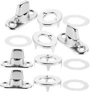 Yardenfun 10 Pack Turn Button Lock Stud Clasp Metal Bag Closure Fasteners DIY Purse Lock Hardware for Handbags Briefcases Travel