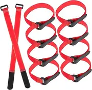 25Pcs Adjustable Elastic Cinch Strap Durable Hook and Loop Straps for Yoga Mats Sturdy and Practical for Travel and Cargo Security