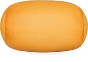 Focustree Squish Bean Bed Microbead Pillow Bolster Tube Body Pillow Smooth Cool Touch Fabric Neck & Back Support Throw Travel Pillow Fun Colors (Orange)