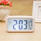 Plastic Digital Alarm Clock Silent Desk Digital Clock Bedside