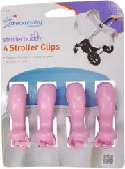 Dreambaby Strollerbuddy Baby Stroller Pram Pegs Clips - Strong & Wide Grip Ho...