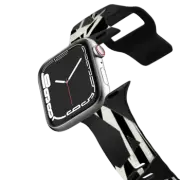 Apple Watch Series 4-6, SE (40mm) Impact Band ARACHNID 1 WATCH BAND, SPOOKY SPIDER HALLOWEEN BLACK & WHITE ABSTRACT GEOMETRIC CREEPY ILLUSTRATION