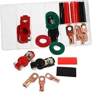 SOLUSTRE 1 Set Car Battery Terminal Connectors Brass Battery Clamps for Quick Connect/disconnect
