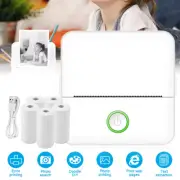 Mini Pocket Thermal Printer Wireless Bluetooth Inkless Photo Printing with Paper