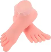 MOTHNUR Nail Art Training Foot Model Realistic Female Foot Mannequin for Socks Display Portable Nail Prop Mold