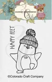 Colorado Craft Company Clear Stamp Set Happy Feet Mini ~ Kris Lauren