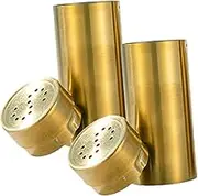 HOLIDYOYO 2pcs Stainless Steel Spice Bottles with Tightly Sealed Lids Dust Seasoning Dispensers for Home Cooking for Salt Pepper and More