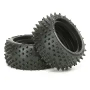 Tamiya 53084 1/10 RC Buggy Rear Square Spike Tire Set(2pcs)DF02/DT03/TT02B/TL01B