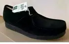 Clarks Originals WALLABEE ICTD Ladies Black Suede Leather Shoes UK 6 D EU 39.5.