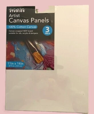 Marseilles Studios Artist Canvas Panels 3 Pack 11in x 14in