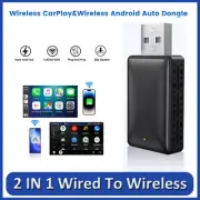 Mini Box 2in1 CarPlay Android Auto Wired To Wireless Adapter Smart USB Dongle