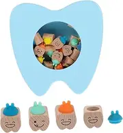 HAPINARY Tooth Box First Tooth Organizer Wooden Keepsake Container Sturdy and Decorative for Preserving Childhood Memories