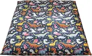 MAXYOYO Mattress Cover for Traditional Japanese Futon Mattress, Futon Floor Mats Cover with Zipper, Super Soft and Machine Washable, Dinosaur, Twin