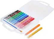1Set Colors Washable Crayon Set Rotating Markers for Water Soluble Painting Sticks Easy to Clean Art Supplies for Creative Fun Safe for present
