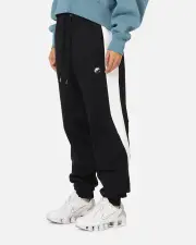 [Nike] Nike Air Fleece Joggers Black/white/black - Size L L Black/White/Bla