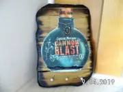 Handmade Wooden Captain Morgan Cannon Blast Bar Label Sign/Keyholder 2019