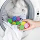 魔力衣物洗衣球 加強洗淨 重複使用 洗衣球 防纏繞 去污 衣服不打結 彩色洗護球 (0.1折)