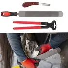 3 Pieces Horse Hoof Trimming Equestrian Supplies with Handle Horse Hoof Rasp