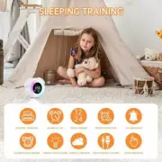 Dual alarm clock, alarm wake light with sunrise/sunset simulation