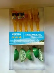 Corona Extra Beer & Lime String Patio Light Set 10 Lights 9 Ft Indoor/Outdoor