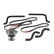 Gates Thermostat Radiator Heater Hose Belt for Toyota Corolla AE102 1.8L 95-97