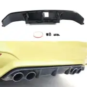 Carbon Fiber Look Rear Bumper Diffuser Lip For BMW F8X M3 M4 2015-2020 (for: BMW)