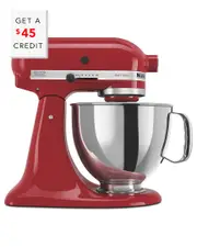 KitchenAid Artisan Series 5qt Red Tilt-Back Head Stand Mixer with $45 Credit