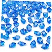 Fake Ice Rocks, 150PCS Acrylic Gems Crystals Plastic Diamonds Navy Blue