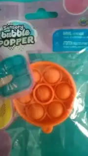NEW~ORB Sensory Bubble Popper Toy~Fidget MINI Orange Circle ⭕ Calms Anxiety~3+