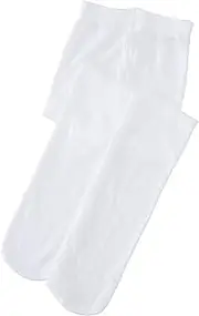 [Jefferies Socks] Little Girls' School Uniform Nylon Tights (Pack of 6)