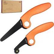 ZLemma Kids Cardboard Construction Tool Kit with Scoring Wheel, Safe Saw Cutter & Perforate Lines, 2 Pcs Set, Fold Roller for Boys and Girls