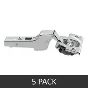 5 Pack Blum CLIP top BLUMOTION 110° Half Crank, Screw-on Cabinet Hinge - 71B3650
