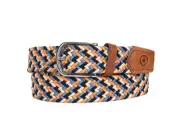 Multicolor Elastic Woven Braided Belts for Men and Women Stretch Belt for Gol...