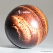 26g26mm Red Tiger Eye Sphere Crystal Ball Natural Quartz Healing Gemstone Chakra