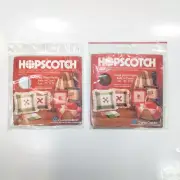 2x Hopscotch Cross Stitch Fabric Charles Craft 15" x 15" - Two Different Designs