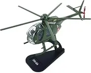 1/100 US Army OH-6A Cayuse Helicopter Model Alloy Diecast Memorial Airplane Aircraft Miniature for Retirement Collection