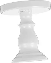 BESTOYARD Single Cake Pan Single Cupcake Stand Wedding Cake Stand Party Dessert Stand Dessert Display Stand Mini Cake Pan Household Cake Stand Round Cake Stand Desktop Cake Tray Alloy White