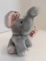 Russ - 6.5" Elfie The Elephant Plush Gray Stuffed Animal Original Tag Luv Pets