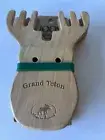 Wooden Moose Head Salad Pasta Servers Grand Teton Moos'in Around Server Set NEW!